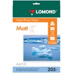Бумага для фото А4 Lomond 250г матовая для стр принтеров 50л 