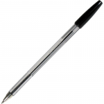 Ручка шариковая черная Attache Basic 0,5мм/12