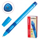 Ручка шариковая синяя для левшей 0,8мм Stabilo Left Right  корпус синий