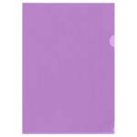 Уголок А4 150мкм пластик прозрачная фиолетовая Стамм ММ30747