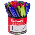 Ручка шариковая Luxor Focus Icy ассорти 1,0мм