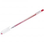 Ручка гелевая красная 0,5мм Crown Hi-Jell 