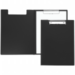 Планшет со створкой  OfficeSpace А4, 500мкм, пластик, черный