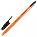 Ручка шариковая черная Brauberg X-333 Orange корпус оранжевый узел 0,7мм линия письма 0,35мм