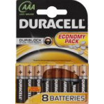 Батарейка LR03 ААА (мизинчиковая) Duracel Basic алкалин 8шт/уп