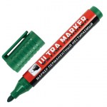 Маркер перманентный зеленый  3,5мм с клипом Brauberg Ultra Marker