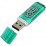 Флеш диск Smart Buy Glossy 64GB USB 2.0 Flash Drive зеленый