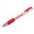 Ручка гелевая красная Brauberg Number One 0,5мм линия письма 0,35мм грип