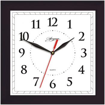 Часы настенные Apeyron PL 02.002 квадрат пластик чёрные