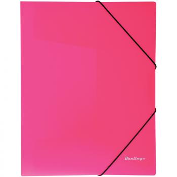 Папка на резинке 40мм Berlingo Neon А4 розовая ANp_01813