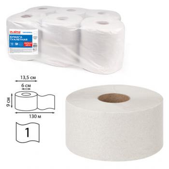 Туалетная бумага для диспенсера 130м Laima Universal  T2 1-сл 12рул/уп цвет натуральный