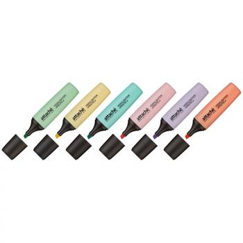Маркер текстовый Набор 1-5мм Attache Selection Pastel 6 цветов