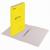 Скоросшиватель картон желтый 360г/м2 мелованный Brauberg до 200 листов
