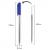 Ручка шариковая автоматическая синяя STAFF Basic корпус прозрачный узел 0,8мм