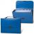 Папка портфель А4 Brauberg Energy 7отд пластиковая 330х256х32мм синяя