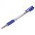 Ручка шариковая синяя Brauberg Glassy маслянная 0,7мм корпус прозрачный грип