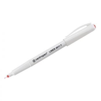 Ручка капиллярная (линер) 0,3мм Centropen Liner 4611 красный трехгранная