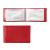 Визитница карманная Befler Ящерица на 40 визитных карт натуральная кожа тиснение красная