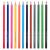 Карандаши цветные 12 цветов трехгранный корпус грифель мягкий 3мм Brauberg Kids