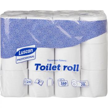 Бумага туалетная  24шт 2сл белая Luscan Professional