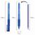Ручка стираемая гелевая + 9 стержней синяя игольчатый узел грип Brauberg Restart