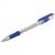 Ручка шариковая масляная с грипом синяя корпус прозрачный узел 0,7мм Brauberg i-Rite GT