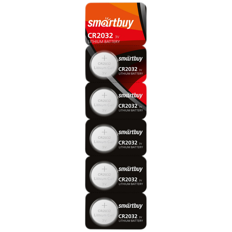 Батарейка CR2032 SmartBuy литиевая 5шт/уп BC5