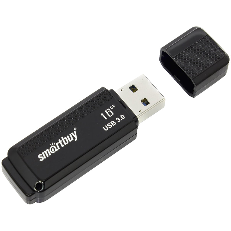 Флеш диск 16GB Smart Buy Dock USB 3.0 Flash Drive черный    SB16GBDK-K3
