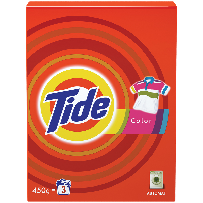 Порошок стиральный 450гр автомат для цветного Tide (Тайд) Color  5413149003958