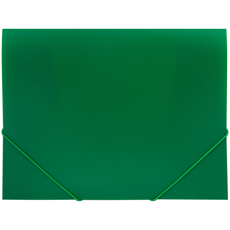 Папка на резинке 50мм OfficeSpace зеленая/5  FE3_327