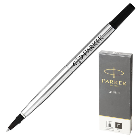 Стержень для ручки роллера Parker Quink RB металлический 116 мм черный