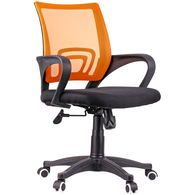 Кресло оператора OfficeSpace SP-M96 ткань спинка сетка оранж сиденье TW черная механизм качания   27