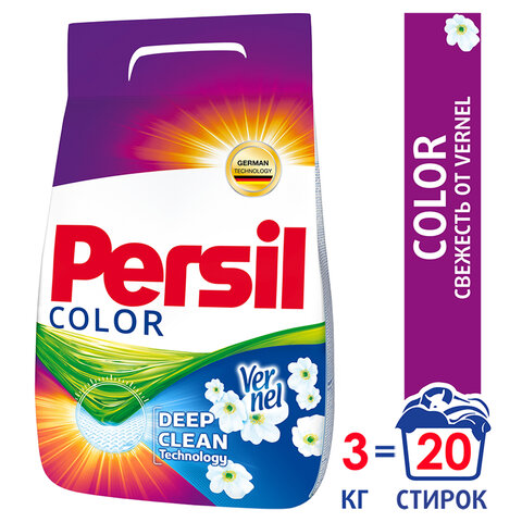 Стиральный порошок Persil Color свежесть Vernel автомат 3кг