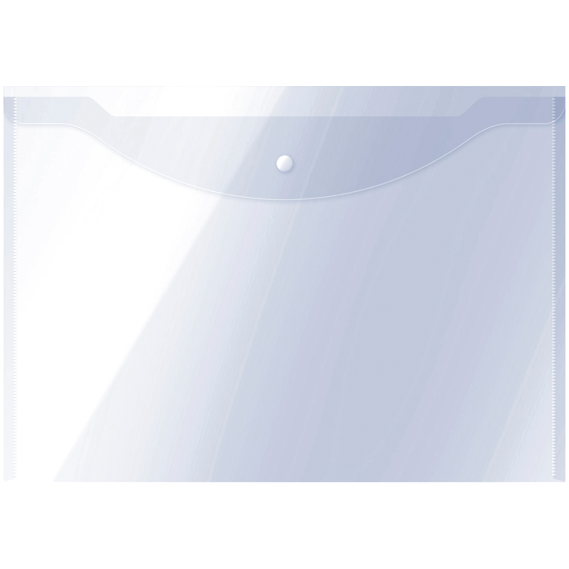 Папка-конверт А3 на кнопке OfficeSpace 150мкм прозрачная