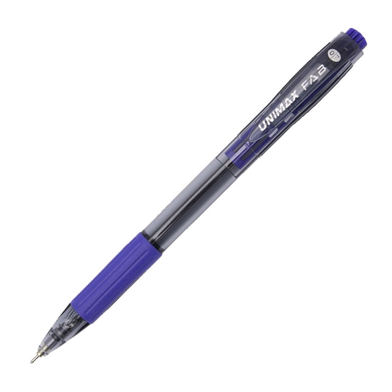 Ручка шариковая автоматическая синяя Unimax Fab GP 0,7мм масляная