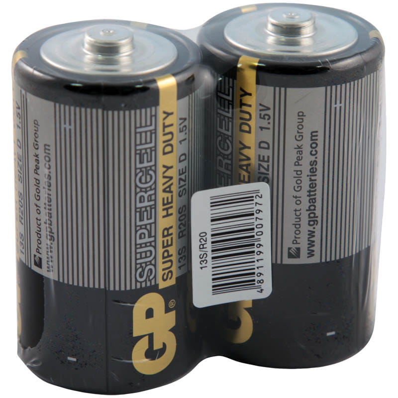 Батарейка LR20 13S GP Supercell JS02 D алкалин./2     13S-OS2/02669