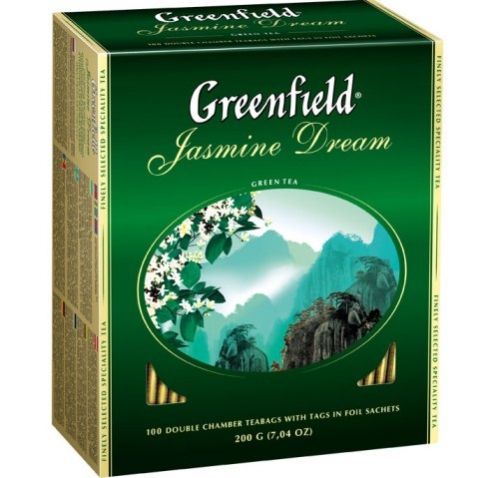 Чай 100пак Greenfield Jasmin Dream зеленый/9