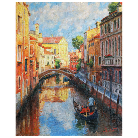 Картина по номерам 40х50см Остров Сокровищ Солнечная Венеция на подрамнике акрил кисти