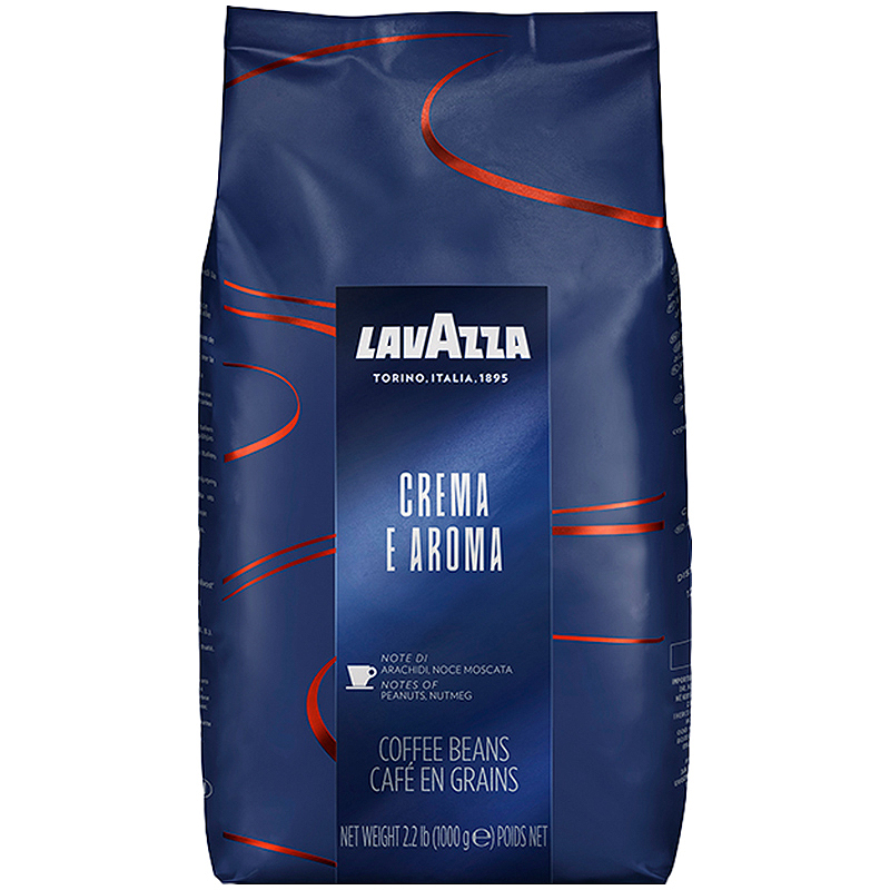 Кофе зерно 1кг Lavazza Crema e Aroma Espresso вакуумный пакет  