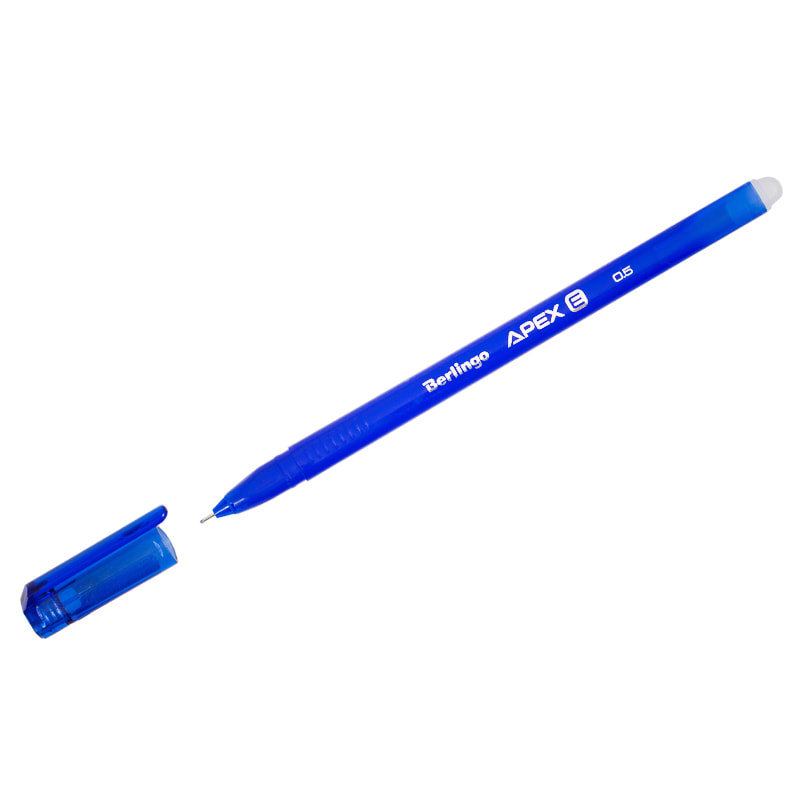 Ручка гелевая стираемая синяя Berlingo Apex E 0,5мм трехгранная/20 CGp_50212
