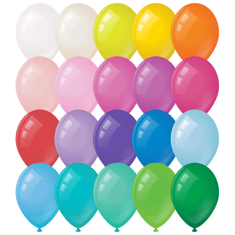 Воздушные шары М12/30см Meshu пастель 20 цветов ассорти