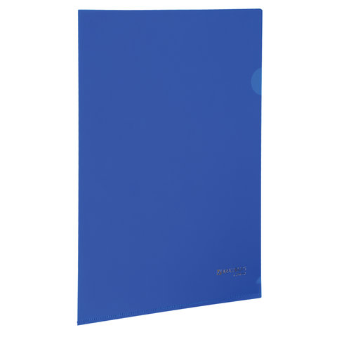 Уголок 150мкм Brauberg непрозрачный жесткий синий