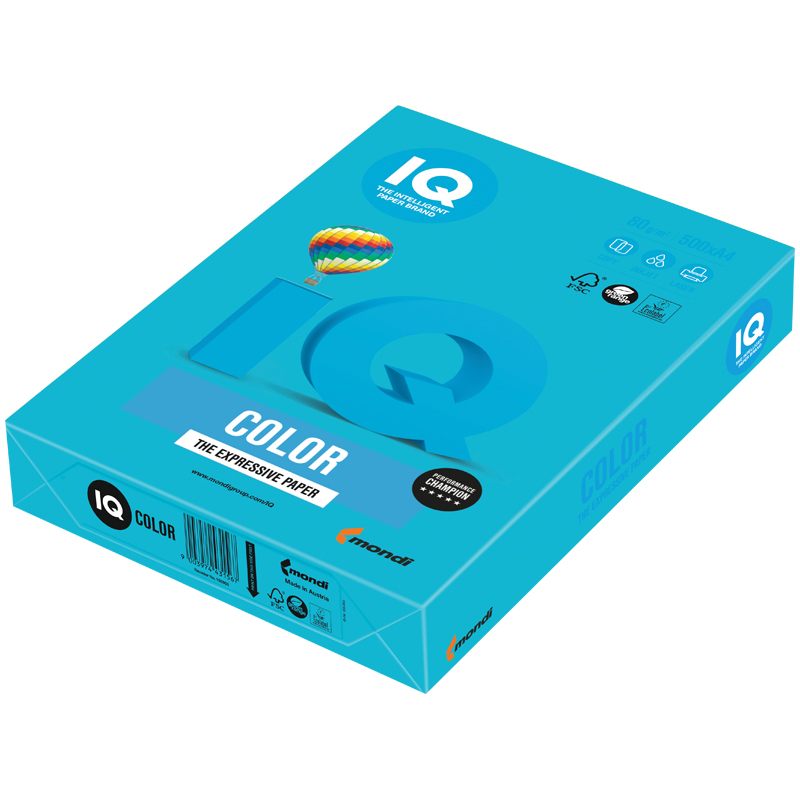 Бумага для принтера А4 IQ Color Intensive 80г светло-синий 500л