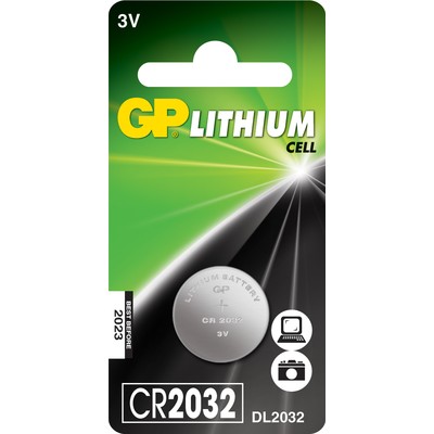 Батарейка CR2032 GP литиевые 1шт/уп/5