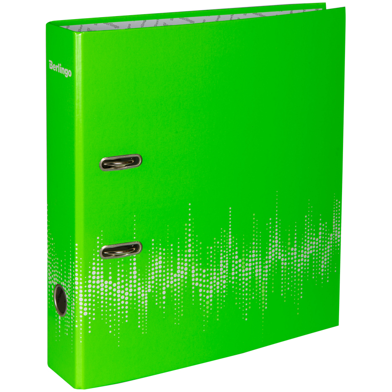 Папка с арочным механизмом (регистратор) 70мм Berlingo Neon зеленая ламинир/2  AMl70802