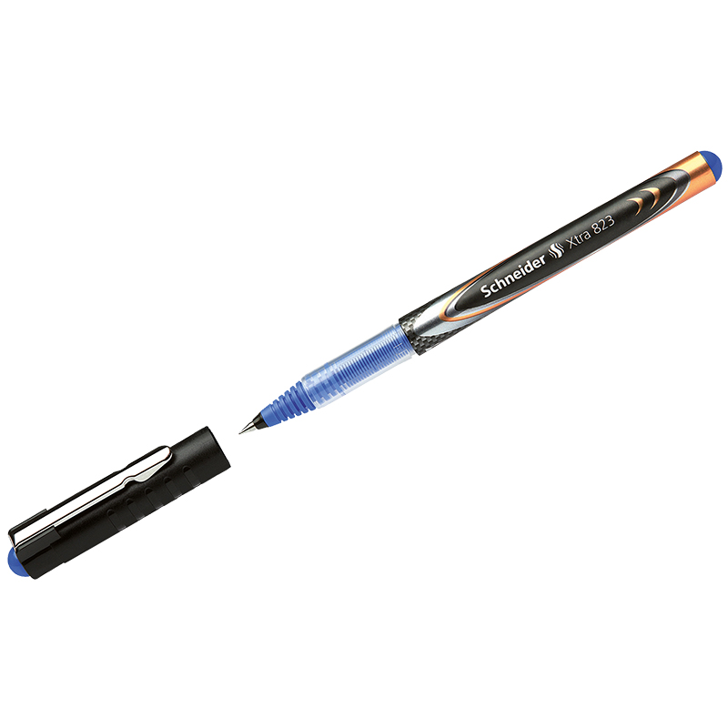 Ручка роллер синяя 0,5мм одноразовая толщина линии 0,3мм Schneider Xtra 823