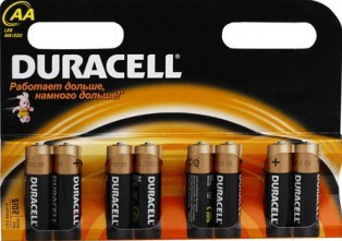 Батарейка LR06 АА (пальчиковая) Duracel алкалиновая 8шт/уп