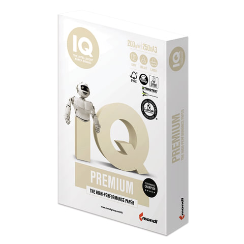Бумага для принтера А3 IQ Premium 200г/м2 250л