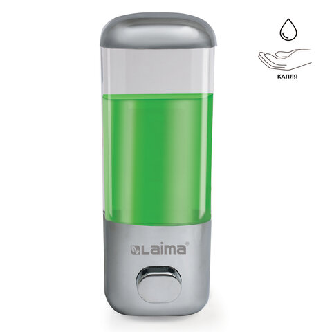 Дозатор для жидкого мыла наливной 0,5л хром ABS-пластик Laima