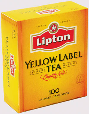 Чай 100пак Lipton Yellow Label черный/12